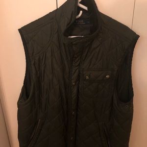 Ralph Lauren Men’s Olive Vest (Large)